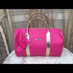 Juicy Couture Mini Duffle Week-End Bag-Hot Pink